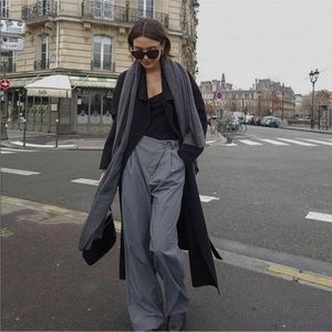 ZARA ASYMMETRIC WIDE LEG PANTS SIZE XS